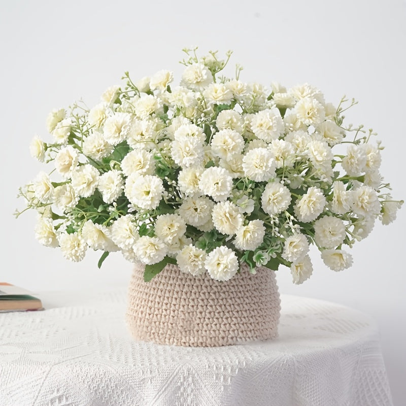 [Artificial Flowers] 1pc 20 Heads Artificial Flowers | Fake Hydrangeas, Wedding Routes fabric Flowers | for Home Furnishings Hotel Decorations Valentine's Day Gifts Mother's Day Gifts Birthday Gifts