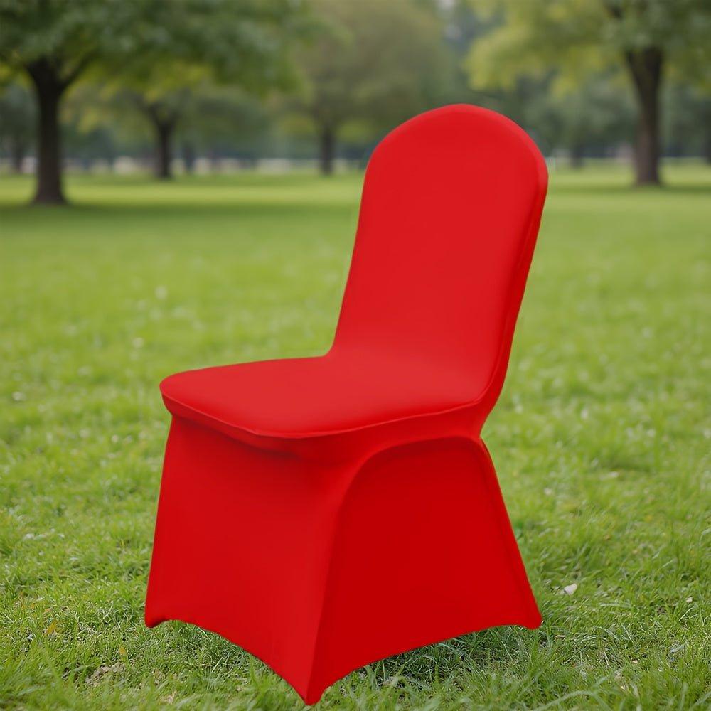 13pcs 25pcs of Elastic Chair Cover Black White Elastic Spandex Banquet Chair Protective Cover Anti-Scratch Anti-Grab Chair Cover Wedding Banquet Party Business Event Chair Decoration Cover