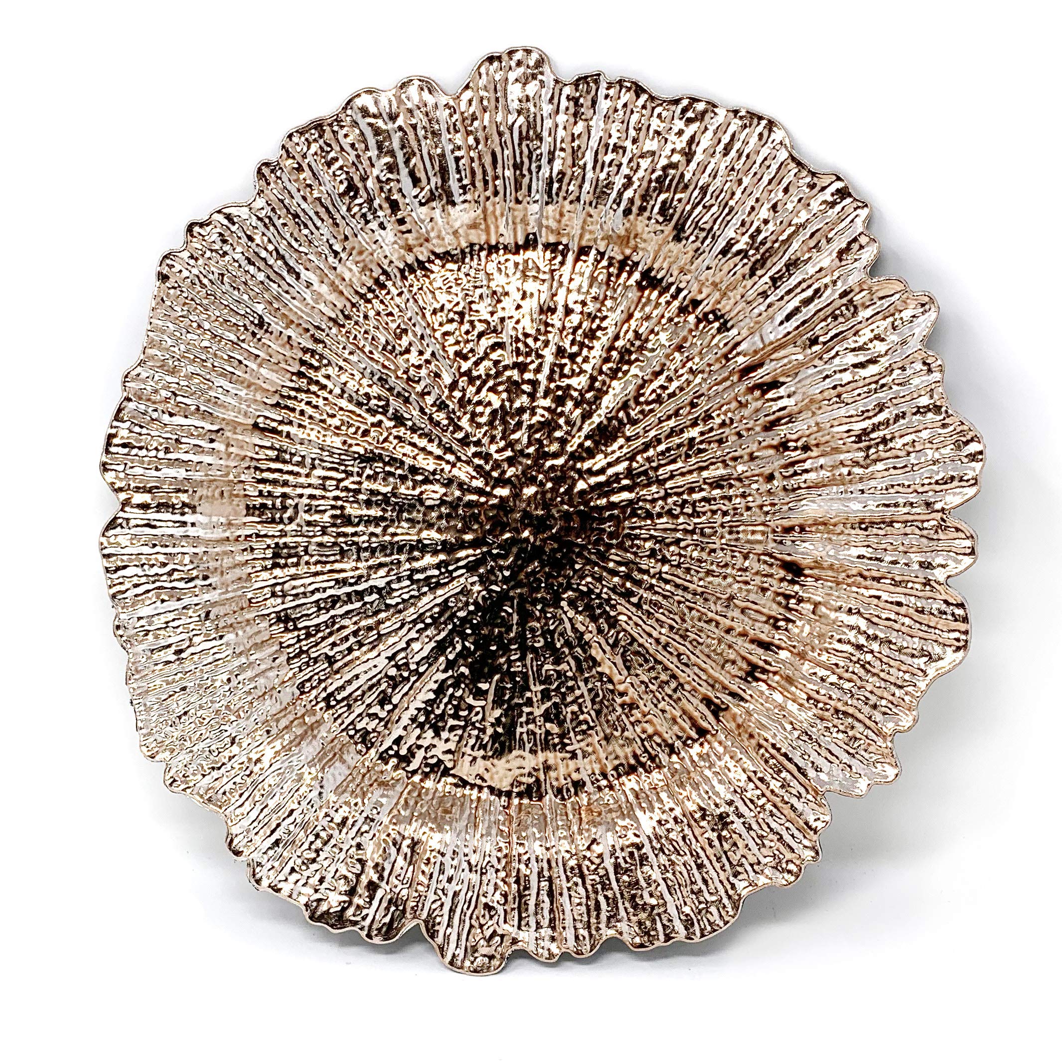 Allgala 13-Inch 6-Pack Heavy Quality Round Charger Plates-Reef Gold-HD80331