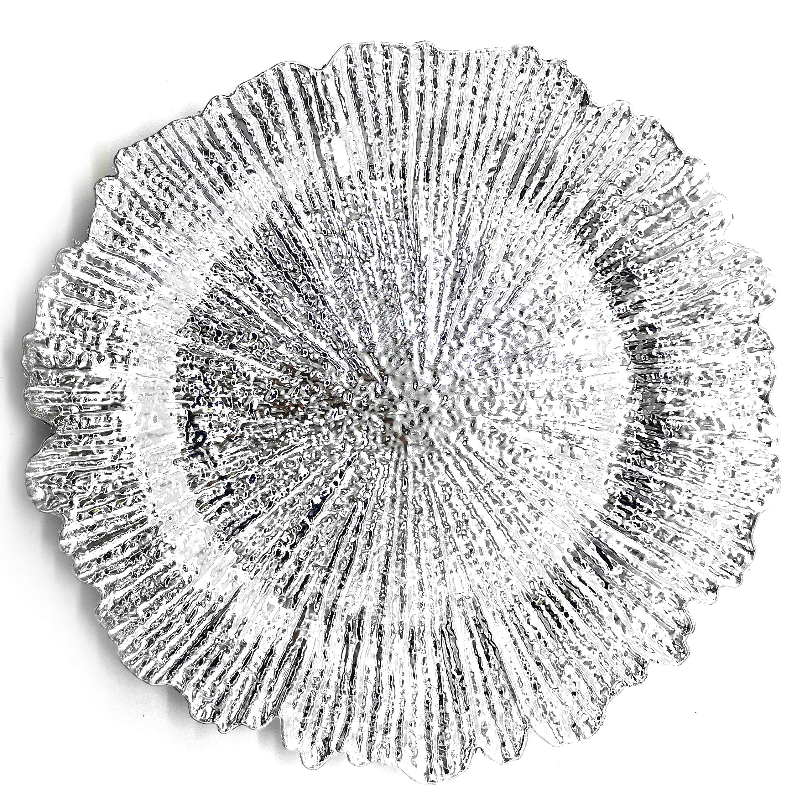 Allgala 13-Inch 6-Pack Heavy Quality Round Charger Plates-Reef Gold-HD80331