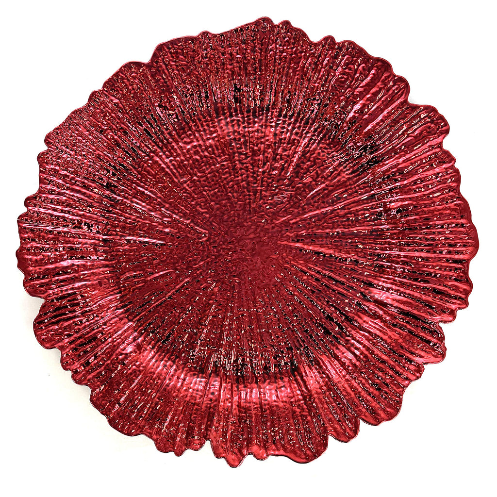 Allgala 13-Inch 6-Pack Heavy Quality Round Charger Plates-Reef Gold-HD80331