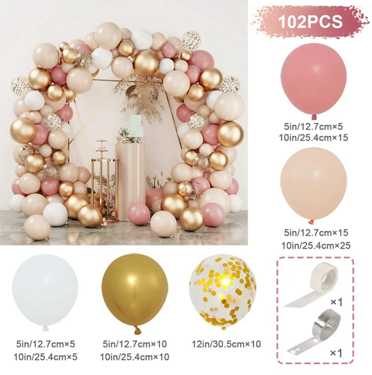 Balloon Garland Arch Kit Birthday Party Decoration Girl Birthday Foil Balloon  Baby Shower Decor Globos Wedding Party Supplies