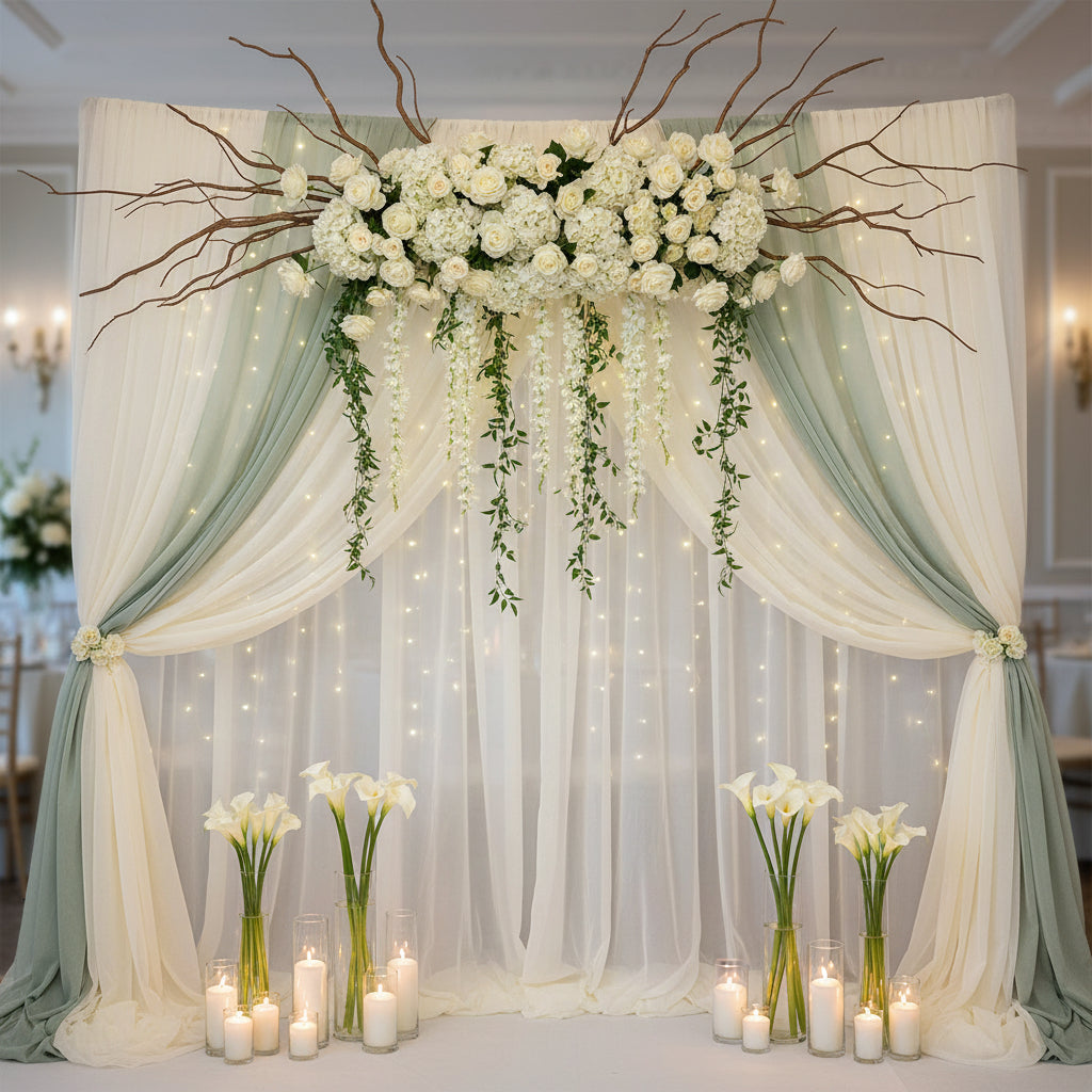 10x20 ft Heavy Duty Back Drop Adjustable Stand, Photo Backdrop Stand Kit for Photography