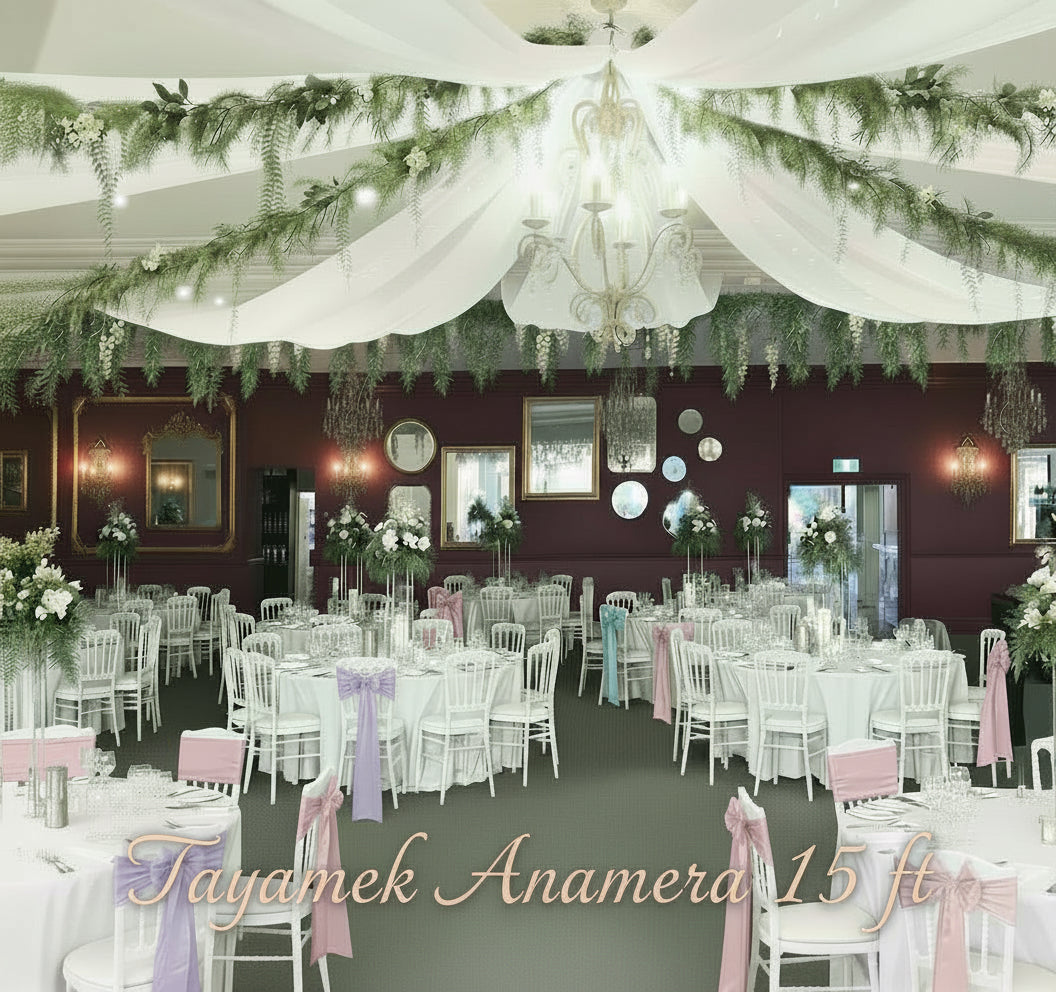 Chiffon Ceiling Panels – 6pcs | Tayamek Anamera Rental