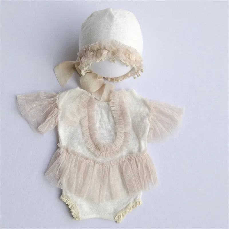 Baby Girl Dress  Newborn Photography Props  Lace Romper Bodysuits Outfits Photography Girl Dress