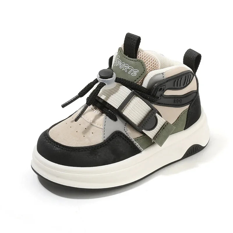 Children High-top Basketball Shoes Chunky Versatile Boys Girls Causal Tennis Shoes Unisex School Kids Non-slip Running Sneakers