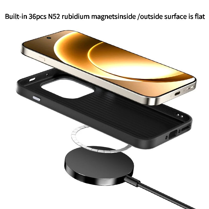 For Magsafe Case For OnePlus 15 Magnets Magnetic Wireless Charging Shell Fashion