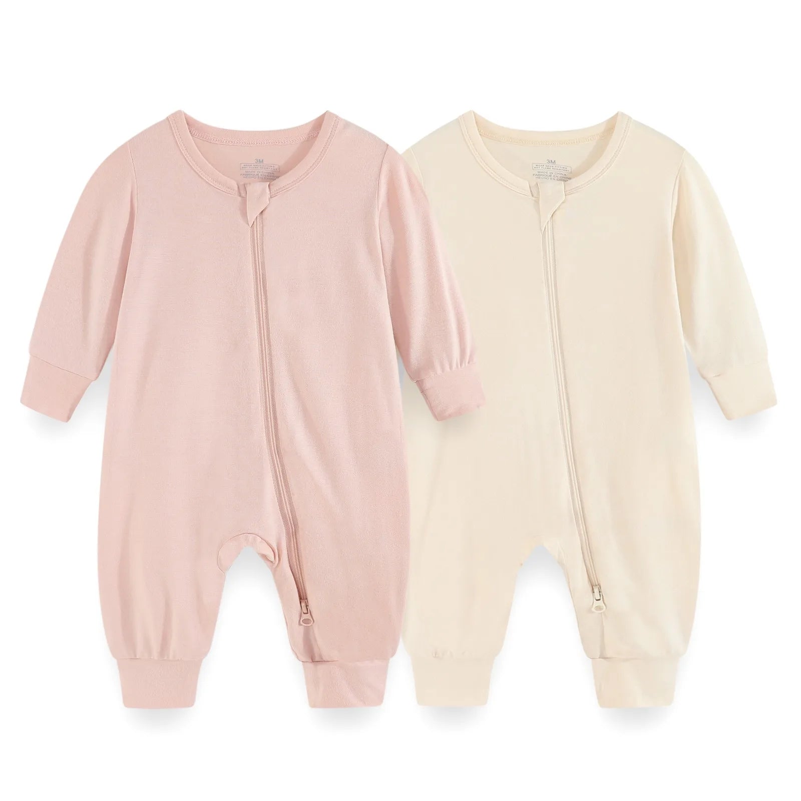 2/3Pieces Cotton Baby Girl Clothes Sets Unisex Rompers 0-24M New Born Baby Boy Clothes 2-Way Zipper Cartoon Autumn Spring