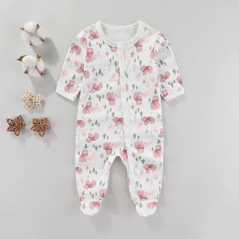 Newborn Baby Clothes New Autumn Winter Baby Bodysuit Summer Girl Romper Soft Boys Jumpsuit Children's Clothes 0 to 9 Months