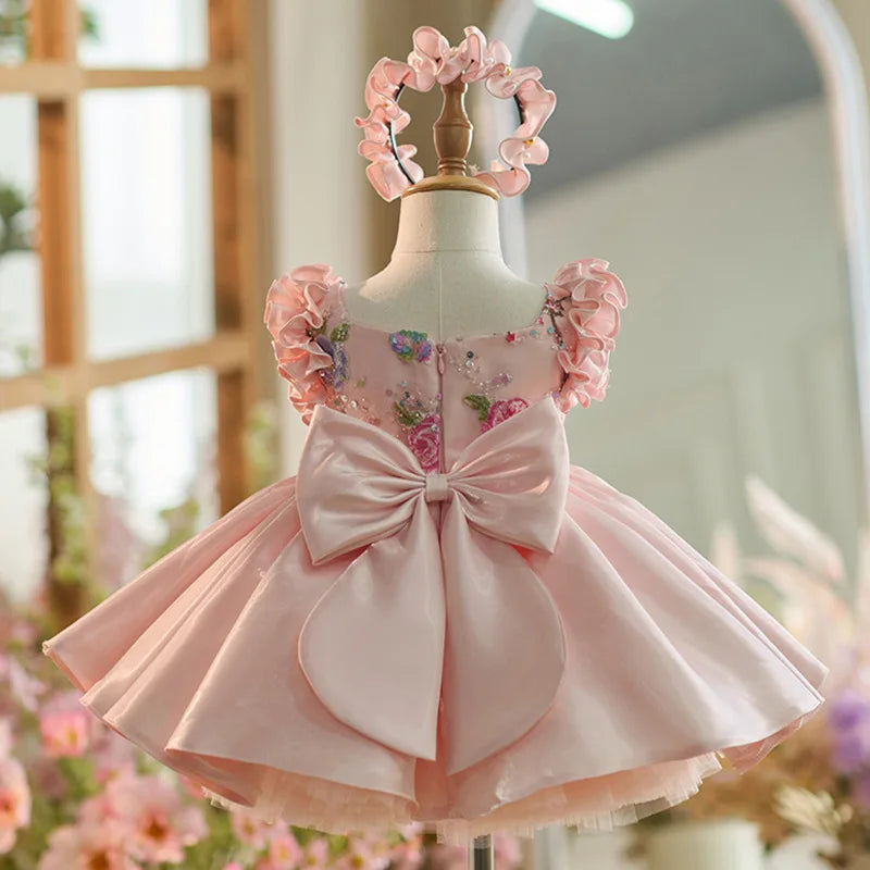 New baby high-end dress is suitable for 0-4-year-old baby old party dress girl dress embroidered sweet children's clothing