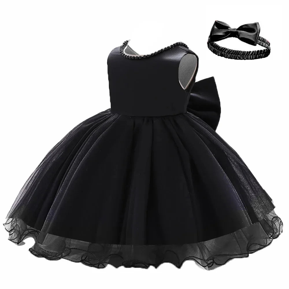 Newborn Baptism Dress For Baby Girl 1st Birthday Party Wedding Princess Dress For Bridesmaids Infant Formal Christening Vestidos