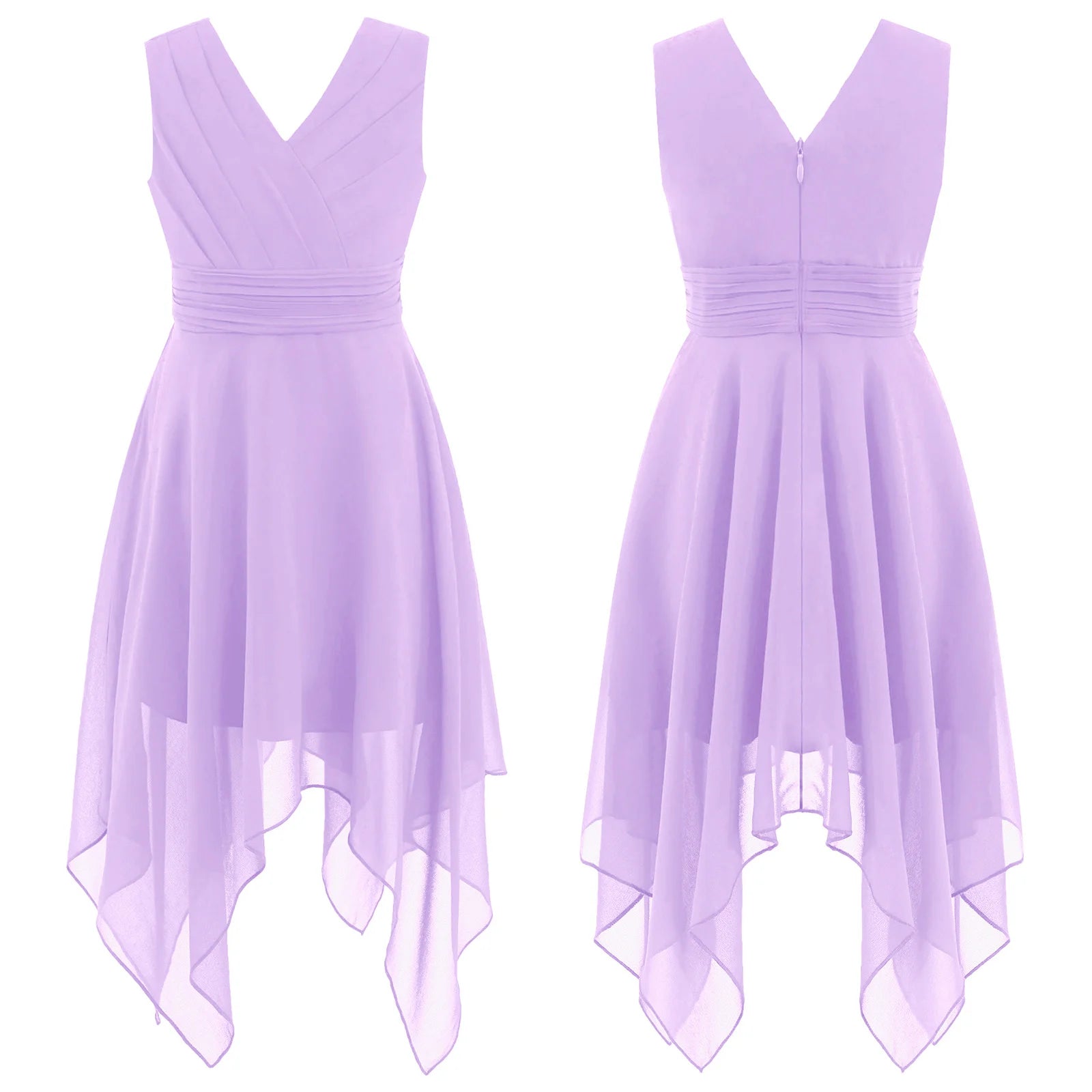 Kids Girls Lace Chiffon Party Grown Dress Birthday Ballroom Wedding Flower Girls Dresses for First Communion Bridesmaid Cocktail