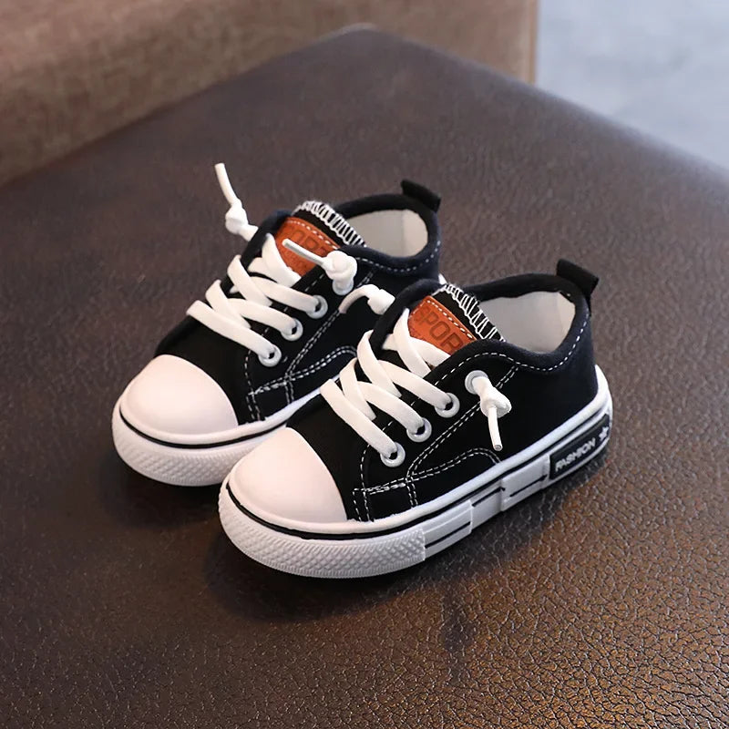 Children's Low-top Canva Shoes 2025 Spring New Style White Candy Color Men's Women's Children's Parent-child Board Shoes