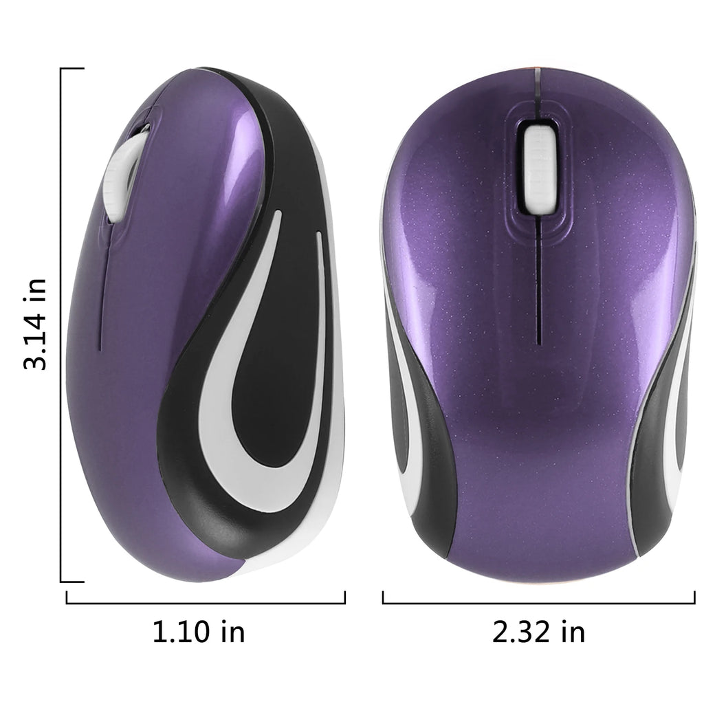 Wireless 2.4G Mouse Mini Light Weight Portable Mause Plug And Play PC And Laptop Universal Suitable Kid Or Small Hand Office Use