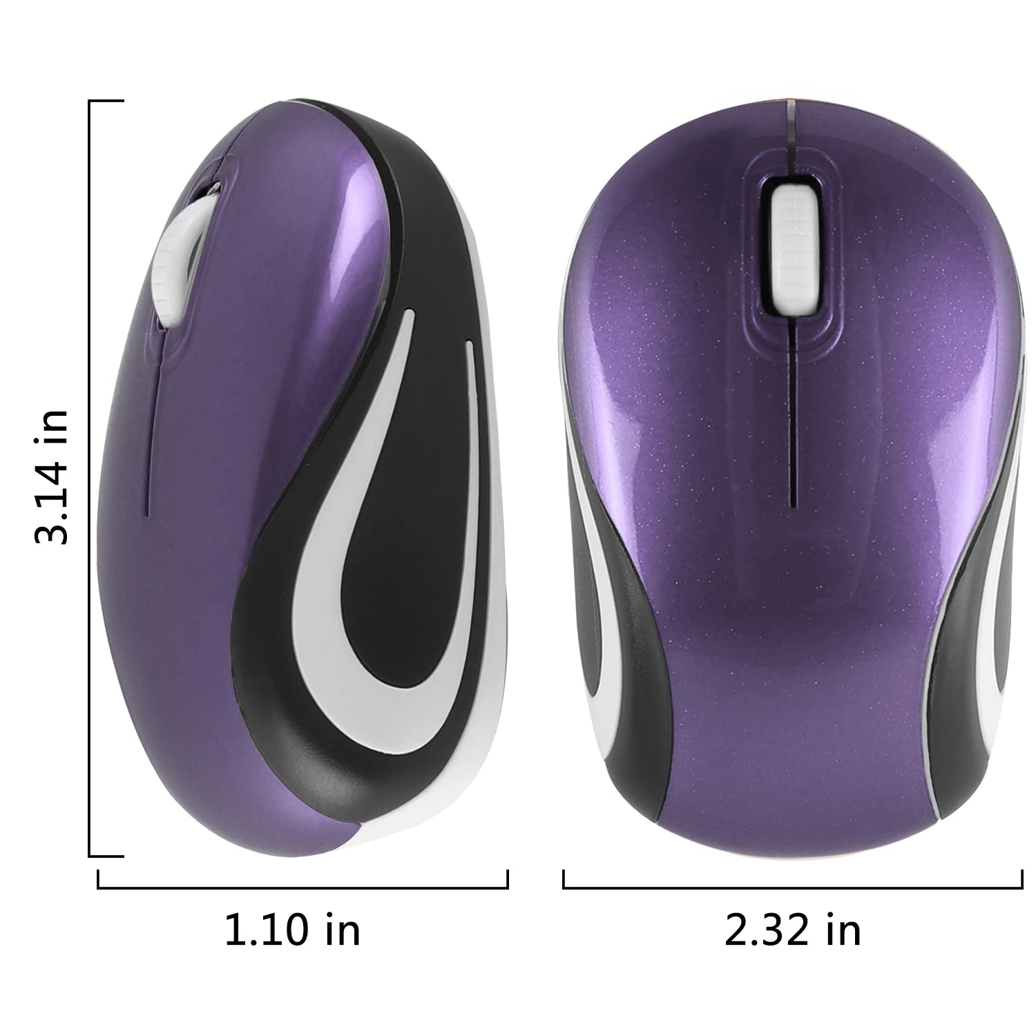 Wireless 2.4G Mouse Mini Light Weight Portable Mause Plug And Play PC And Laptop Universal Suitable Kid Or Small Hand Office Use