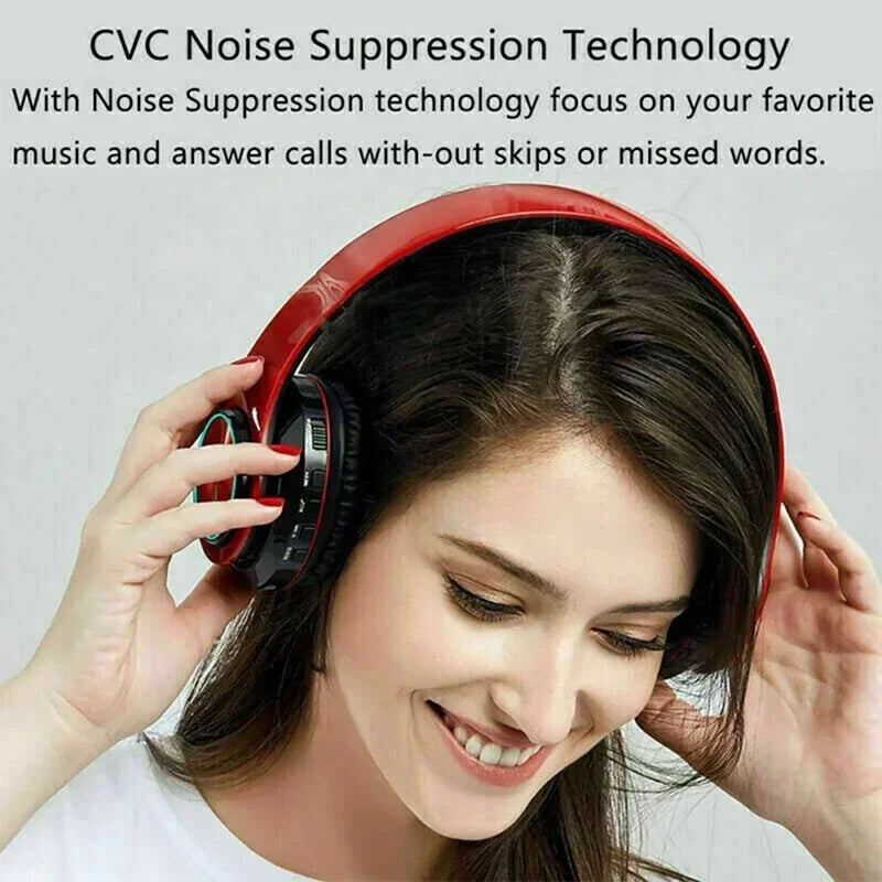 VIVO B39 Wireless Bluetooth Head With Mic Noise Cancelling mounted Headphones HiFi Stereo Sport Gaming Headsets Earphones