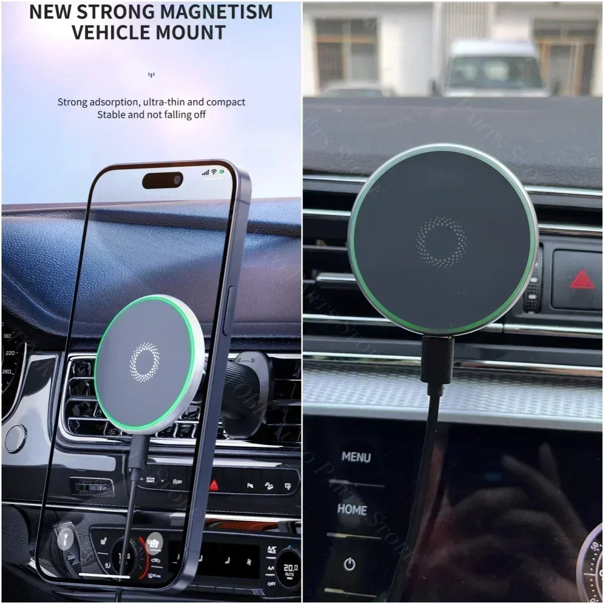 Magnetic Phone Holder Special Fixed Bracket For Volkswagen VW Tiguan 5N 2010-2019 2017 2018 Wireless Charging Base MagSafe Mount