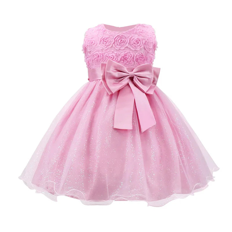 Girls White Dress For First Communion Dresses Elegant Teenager Flower Girls Wedding Birthday Party Prom Gown Children Dress