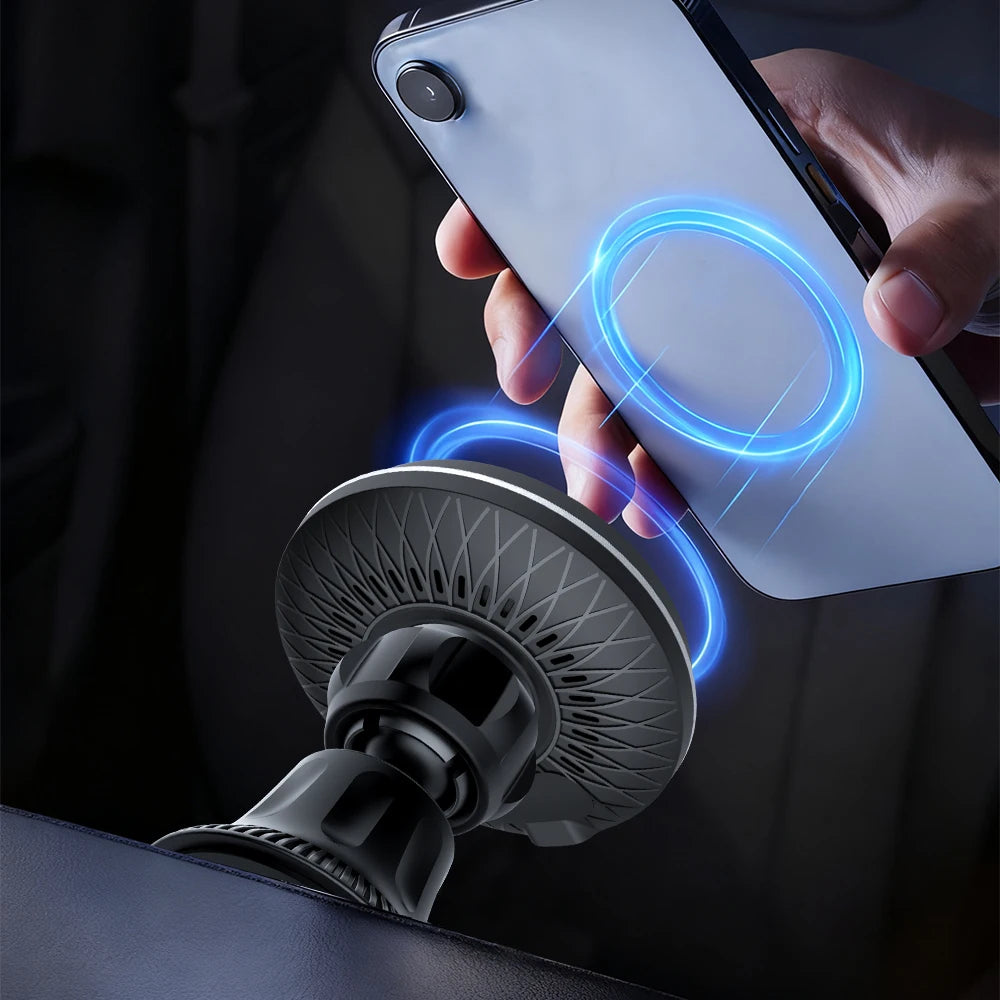 Magnetic Car Wireless Charger. Super Strong Magnetic Adsorption.Small Size And Portable.Fast charging.Blue Light/Scrolling Light