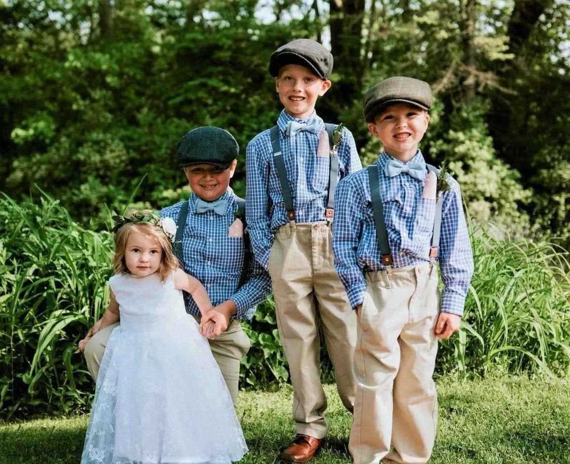 Chic Kids Long Communion Dress Lace Flower Girl Dresses Tulle Embroidered Satin Belt Boho Bridesmaid Dress 2-13 Years