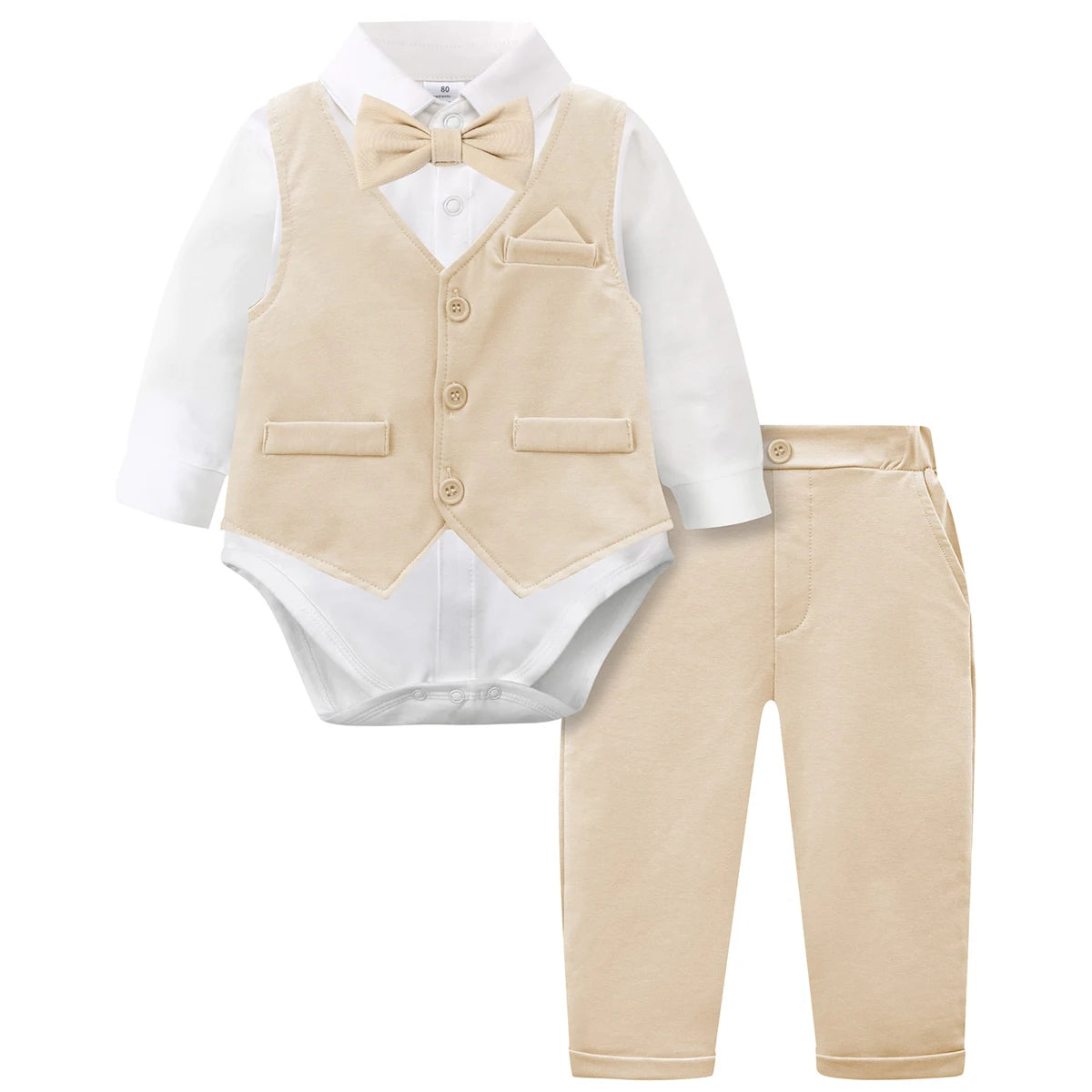 Baby Tuxedo Boys Suit Infant Wedding Gentleman Formal Dress Easter Ring Bearer Outfit Set Toddler Birthday Party Gift Clothes