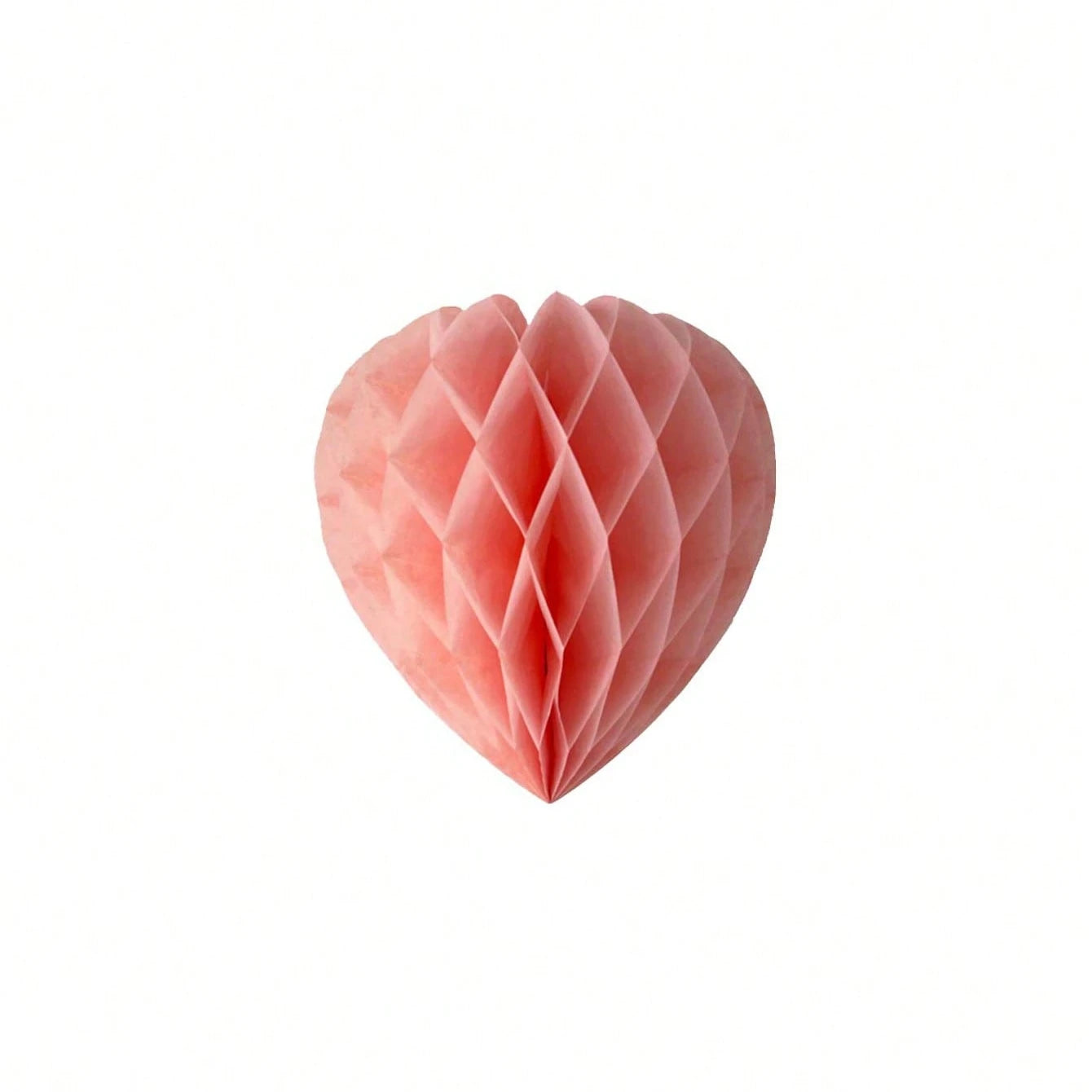 5Pcs Valentine‘s Day Heart & Ball Tissue Paper Honeycomb Ball Love Decoration Pom Poms for Valentine‘s Day Wedding Party Decors