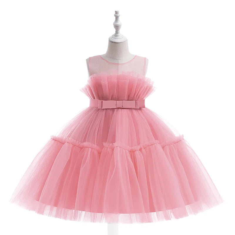 Newborn Baptism Dress For Baby Girls Princess Tutu Costume Infant 1 Year Birthday Party Dresses Toddler Girl Wedding Clothes