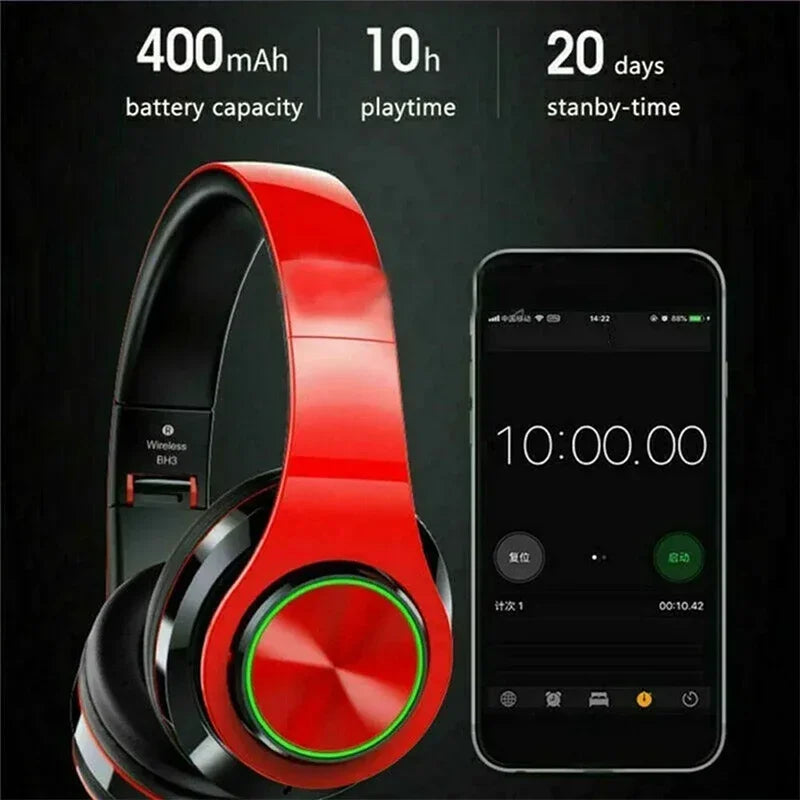 VIVO B39 Wireless Bluetooth Head With Mic Noise Cancelling mounted Headphones HiFi Stereo Sport Gaming Headsets Earphones