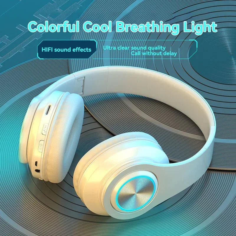 VIVO B39 Wireless Bluetooth Head With Mic Noise Cancelling mounted Headphones HiFi Stereo Sport Gaming Headsets Earphones