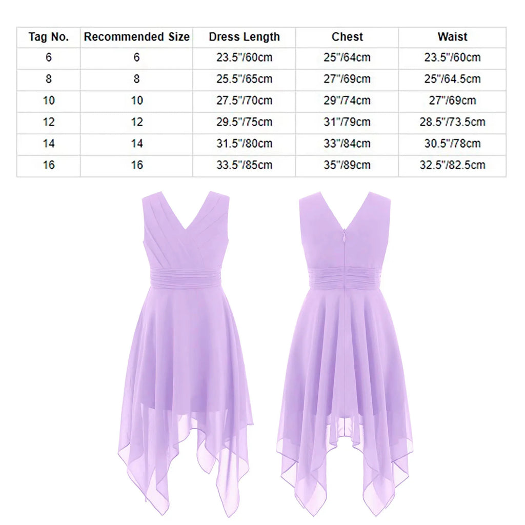 Kids Girls Lace Chiffon Party Grown Dress Birthday Ballroom Wedding Flower Girls Dresses for First Communion Bridesmaid Cocktail