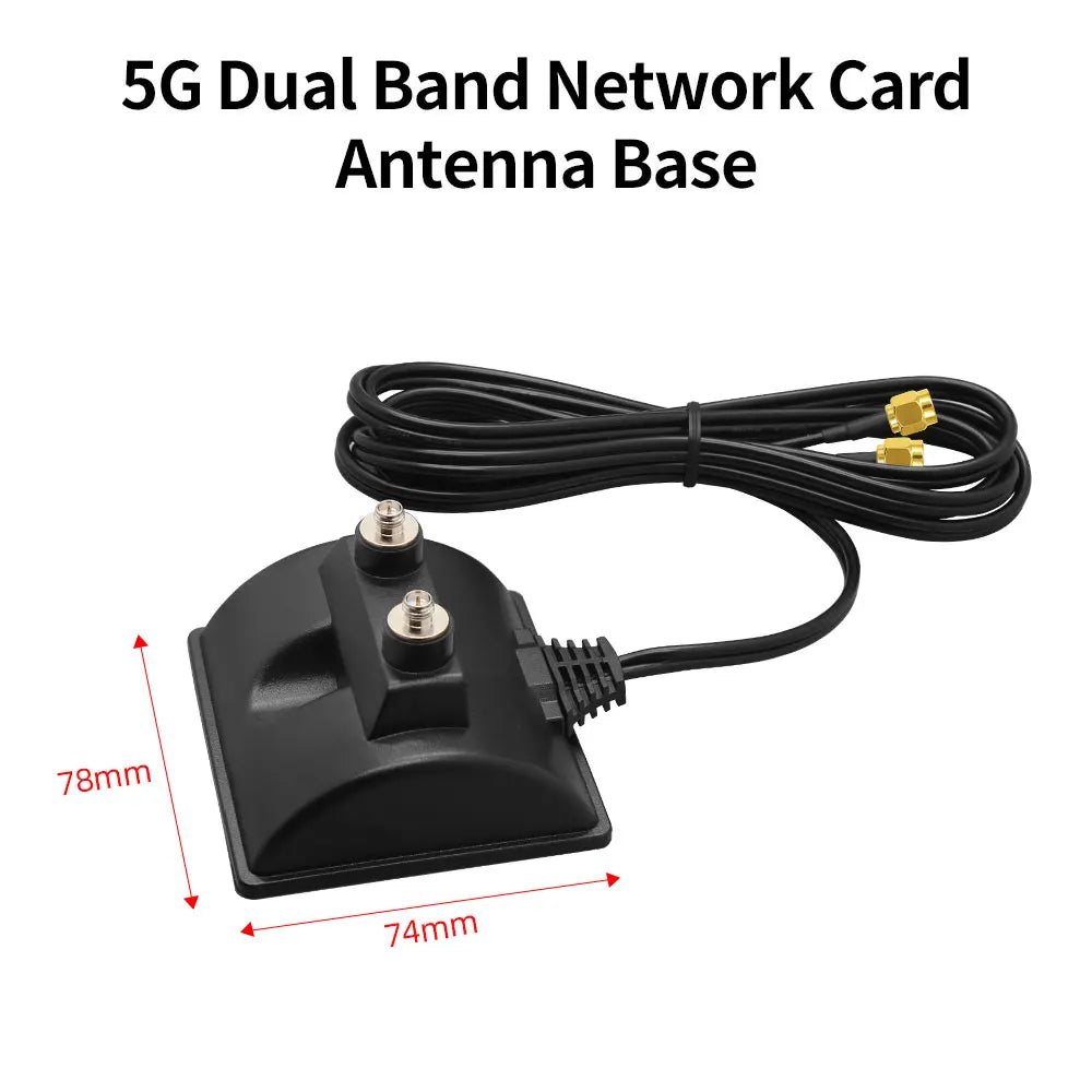 2.4G 5.8G Dual Band WiFi Wireless Router Antenna Omni Directional Plug Connector Magnetic Base with RP SMA Male Connector