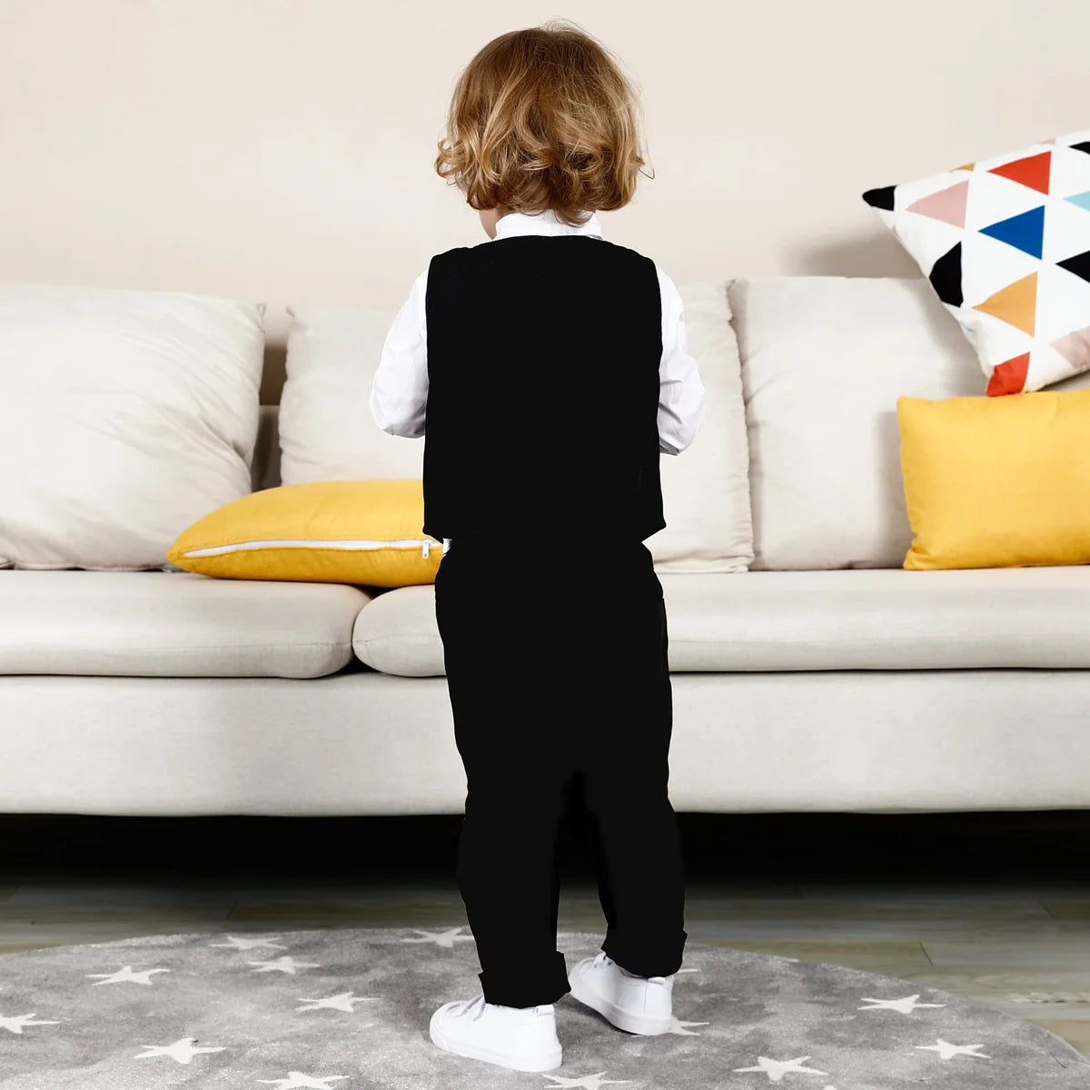 Baby Wedding Outfit Boy Toddler Baptism Suit Kids Birthday Party Easter Gift Clothes Infant Gentleman Xmas Clothing Set 3PCS