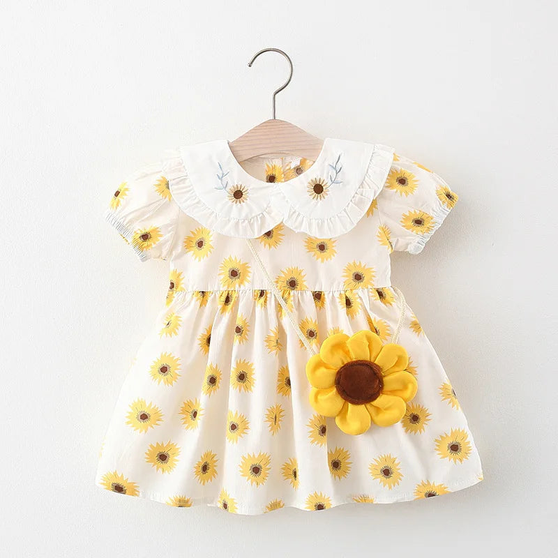 Newborn baby Fashion Design Dress for Spring Summer infant Girl Babies Clothing costume 1 year Birthday Princess Dresses Dress