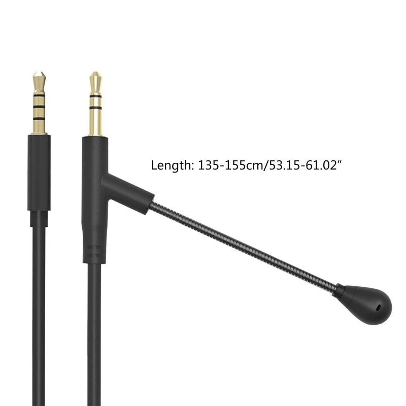 DX62 3.5mm Boom Microphone Volume Cable For V-MODA Crossfade M-100 To Gaming Headphone