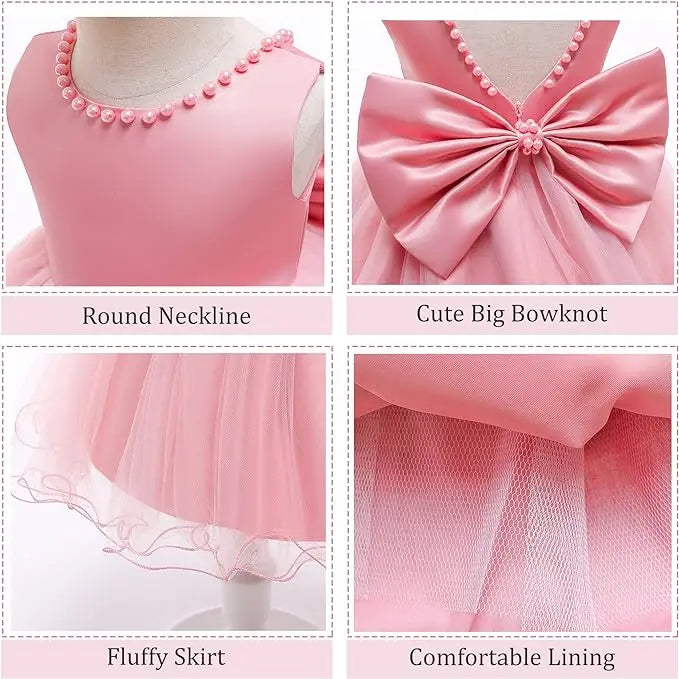 Newborn Baptism Dress For Baby Girl 1st Birthday Party Wedding Princess Dress For Bridesmaids Infant Formal Christening Vestidos