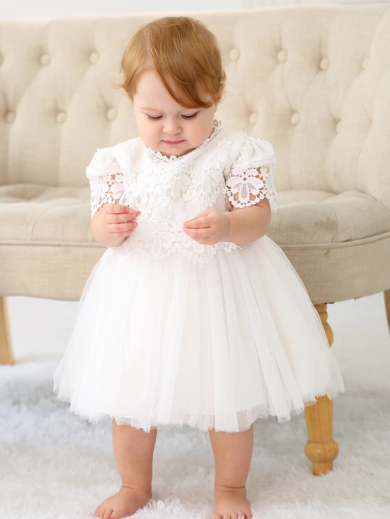 Baby Christening Stuff Dress Baby Girl Dress Party Birthday Wedding Princess White Dresses