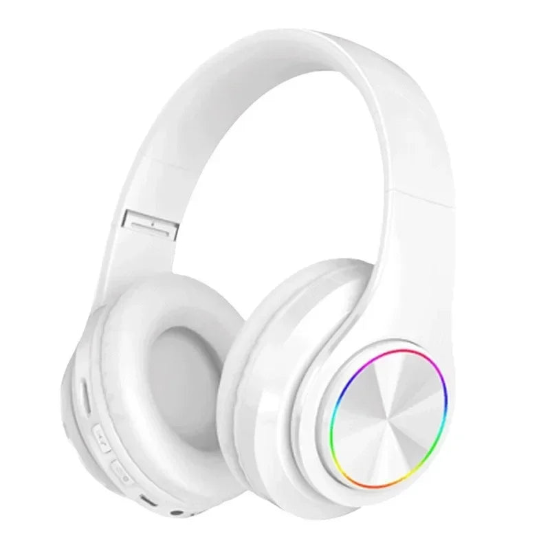 Headsets Gamer Headphones Blutooth Surround Sound Stereo Wireless Earphone USB With MicroPhone Colourful Light PC Laptop Headset