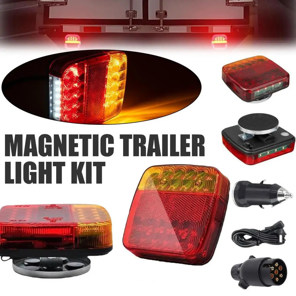Wireless Trailer Light Kit Magnetic Trailer Lights High Lumens Led Magnetic Towing Tail Lights Wireless Trailer Lights for Car