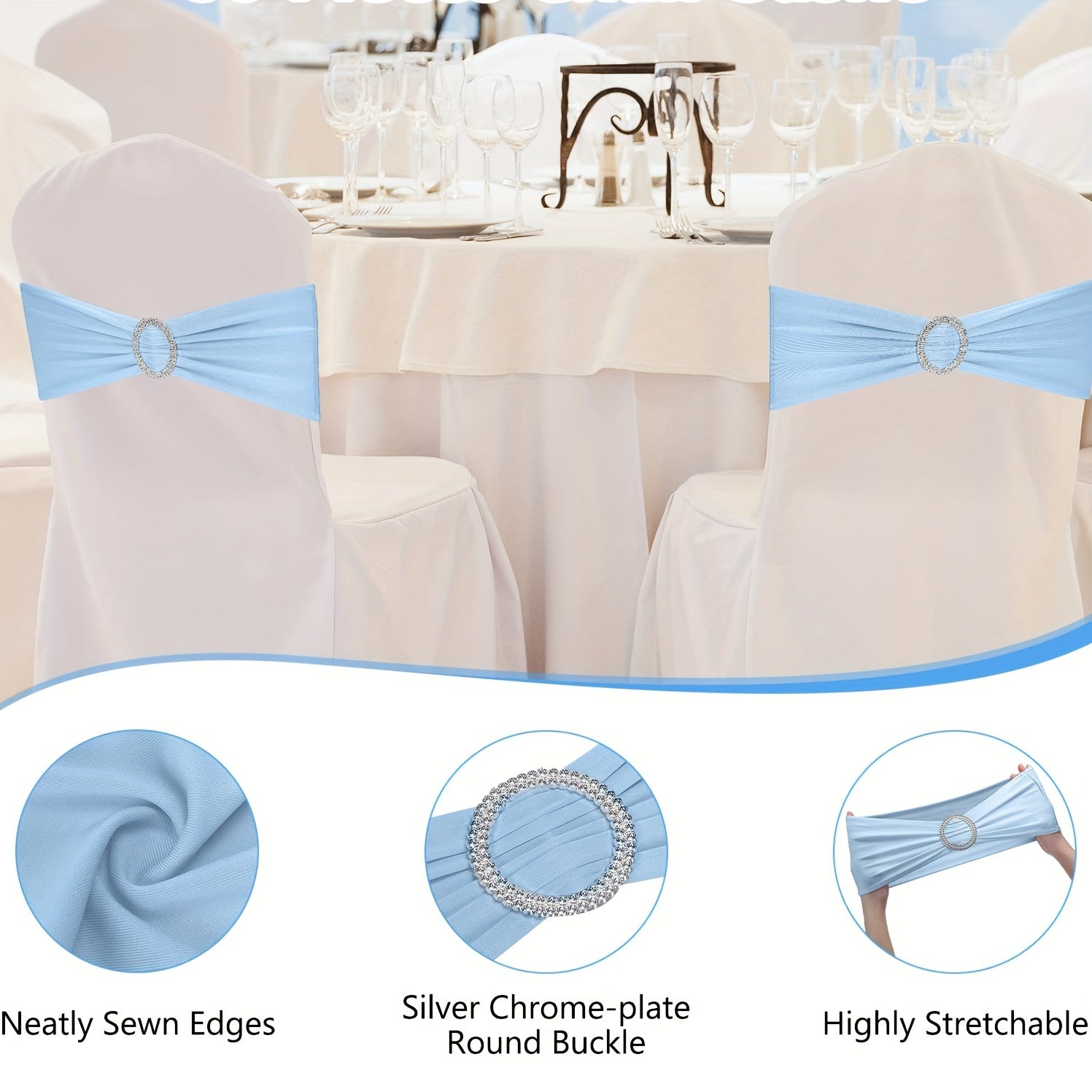 60-Piece Spandex Elastic Chair Sash with Butterfly Knot for Wedding Reception - Universal Stretch Chair Covers with Buckle Slider, Suitable for Banquet, Party, Hotel Event Decorations in Deep Pink, Ideal for Decorating Gradua