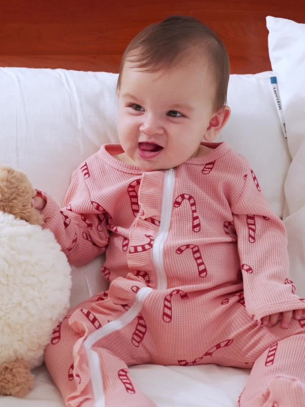 Infant Baby Girls Christmas Clothing New Born Baby Footies Pink Romper, for Outdoor