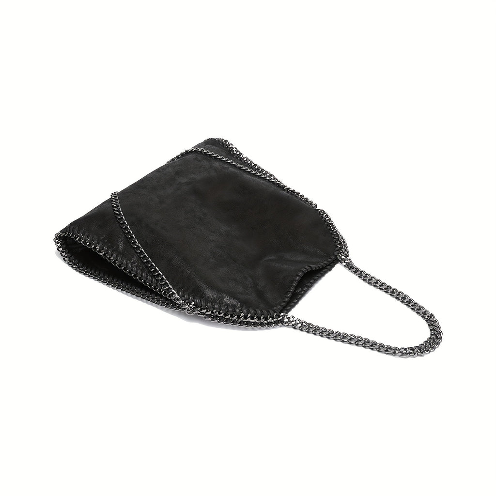 [Soft Faux Leather Chain Bag] Ultra-Soft Faux Leather Women's Handbag - Stylish and Simple Chain Bag with Shoulder Strap - Perfect for Valentine's Day Gift