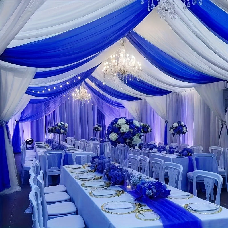 Tulle Mesh Fabric Roll - Polyester Material for Wedding Arch, Table Runners & Event Decor (29.5 inch width)