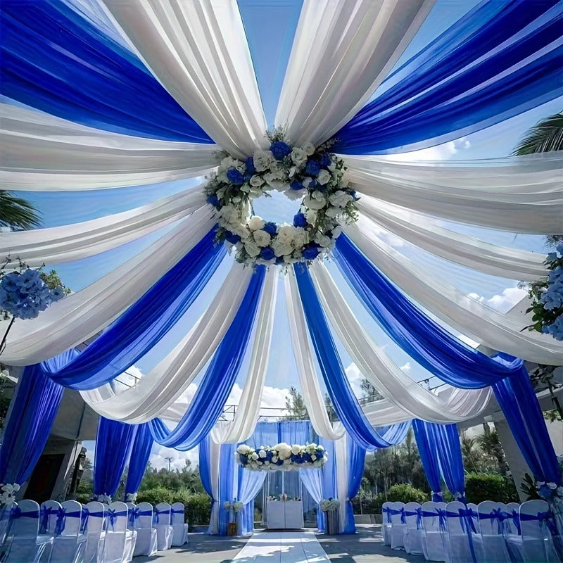 Tulle Mesh Fabric Roll - Polyester Material for Wedding Arch, Table Runners & Event Decor (29.5 inch width)