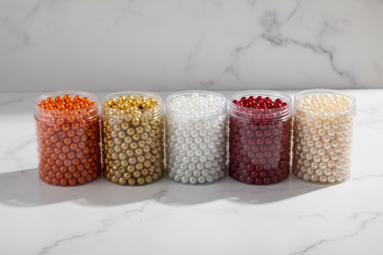 Boîtes de perles - 5 couleurs