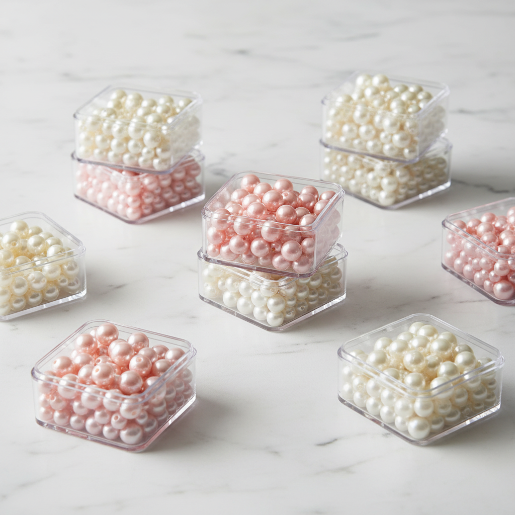 Boîtes de perles décoratives