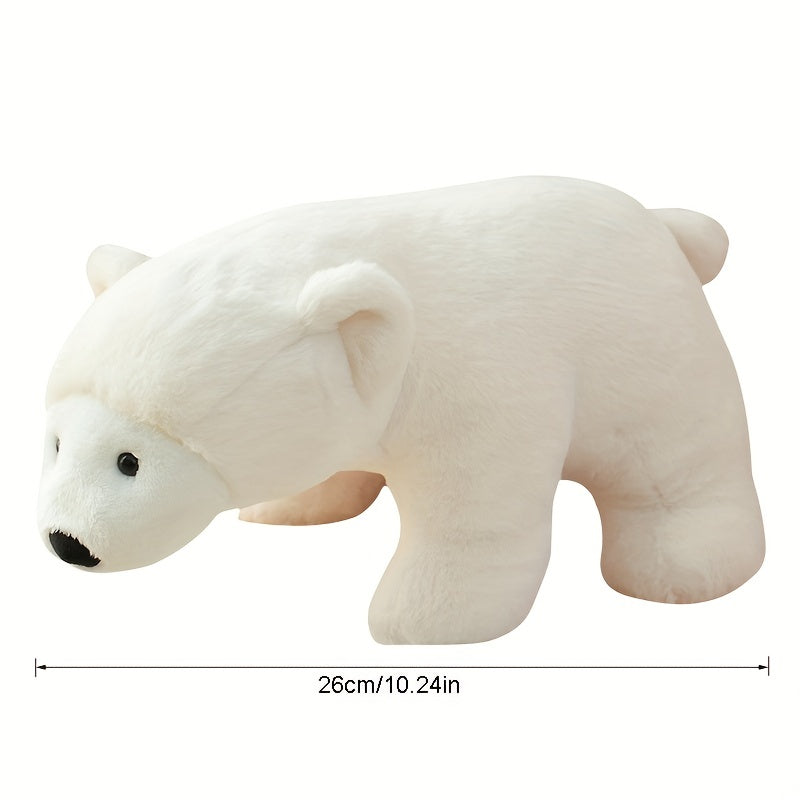 BOOKFONG Cute Polar Bear Plush Doll, Soft Animal Stuffed Bear Toy, Anime Cartoon White Bear, Perfect for Halloween, Christmas, Valentine'S Day, Thanksgiving, Easter Gifts, Polyester Fiber