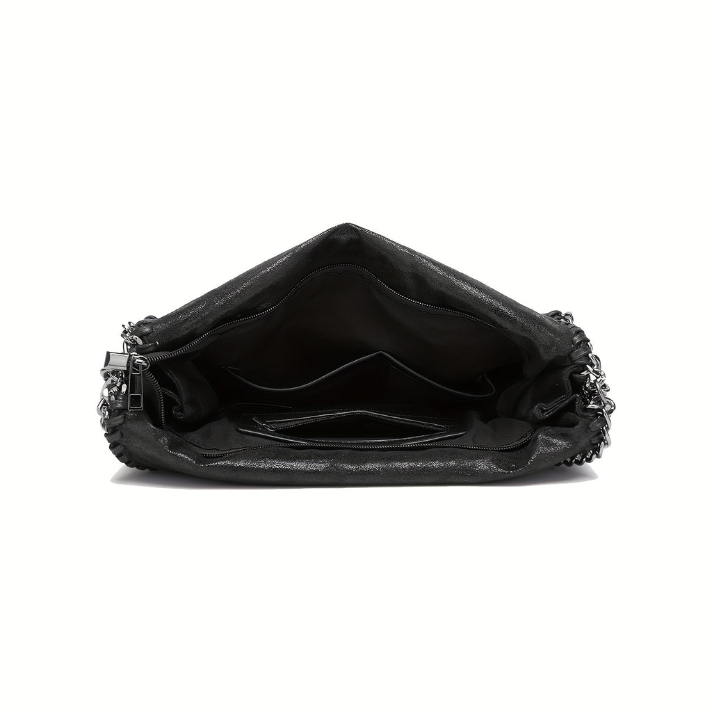 [Soft Faux Leather Chain Bag] Ultra-Soft Faux Leather Women's Handbag - Stylish and Simple Chain Bag with Shoulder Strap - Perfect for Valentine's Day Gift