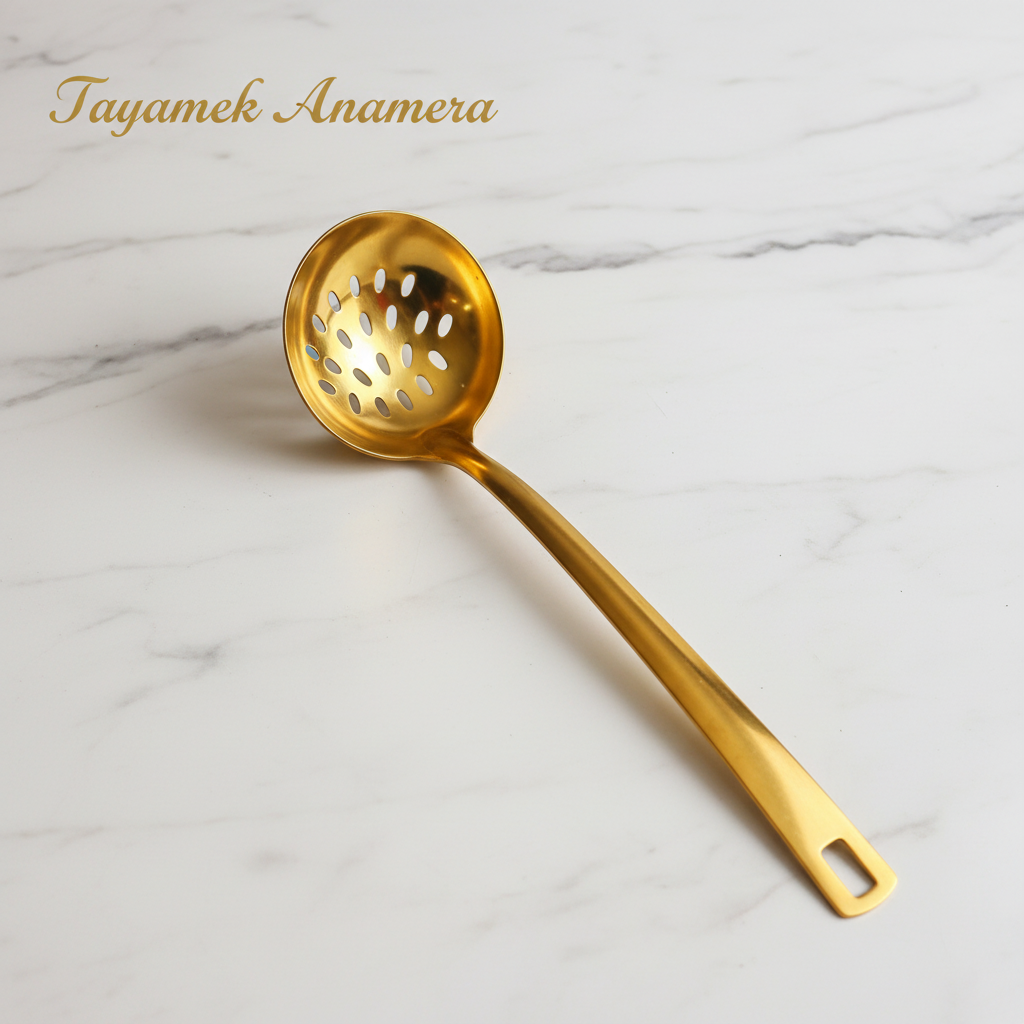 Cuillère à trous dorée - Tayamek Anamera