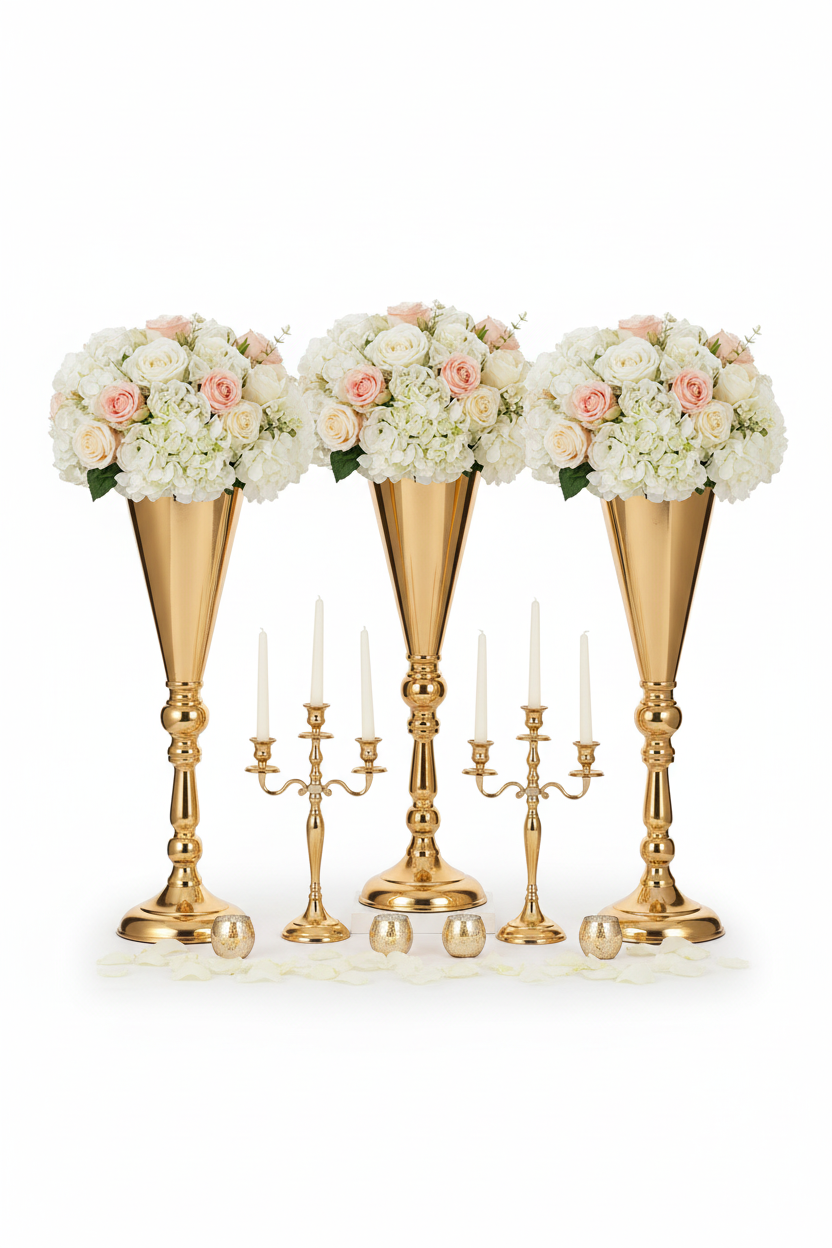 Décor floral doré face