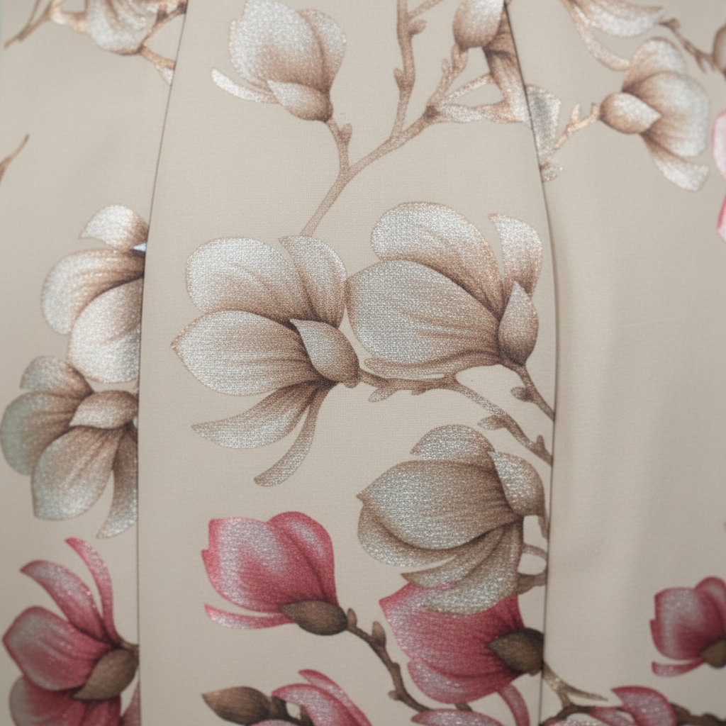 Détail imprimé floral robe